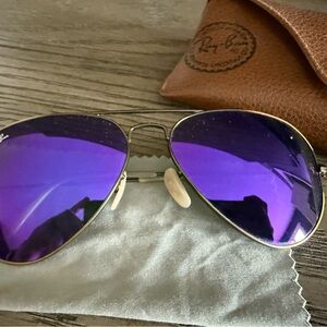 Ray-Ban Purple Aviator Sunglasses